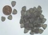 50 9mm Triangle Beads - Matte Black Diamond